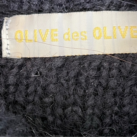 Olive des Olive Women’s Mock Neck Turtleneck Black and White Size Small/Medium - Picture 7 of 10